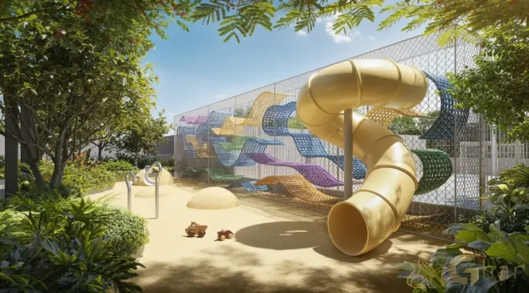 Playground do Granoscar Ibirapuera – espaço seguro e divertido para crianças em condomínio de alto padrão