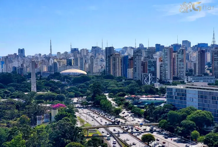 Vista panorâmica da Zona Sul de SP
