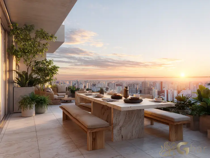 Cobertura de luxo pronta para morar com terraço e vista panorâmica