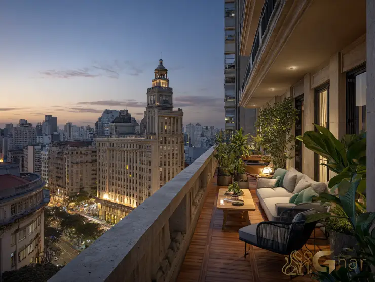 Apartamento moderno pronto para morar no Centro de São Paulo com varanda integrada