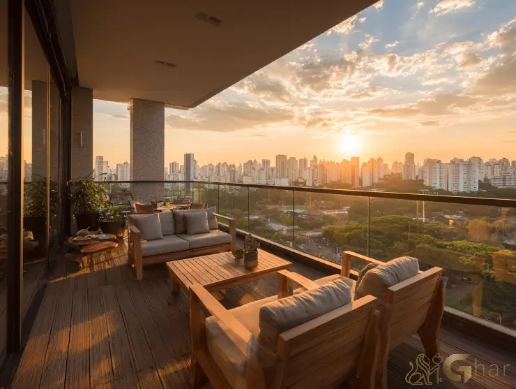 Apartamento pronto para morar na Zona Sul de São Paulo com varanda e vista para o parque