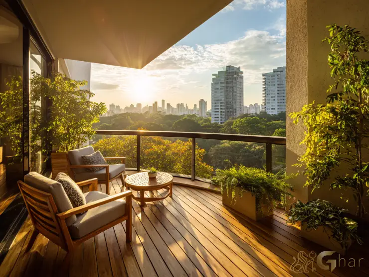 Apartamento em SP com varanda e vista panorâmica da cidade, Imóveis lindos