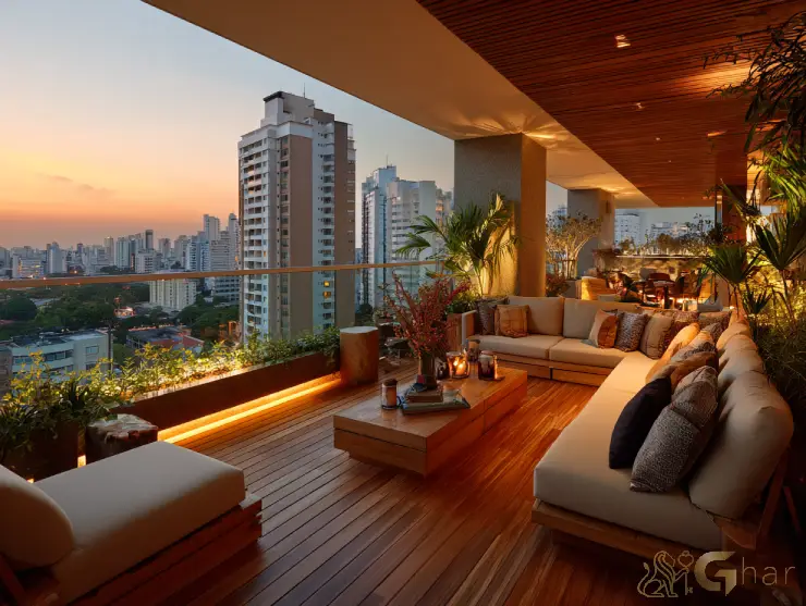 Apartamento na Zona Norte de São Paulo com varanda e vista panorâmica