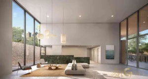 Lobby do Isla Vila Madalena – studios e apartamentos Trisul na Vila Madalena SP