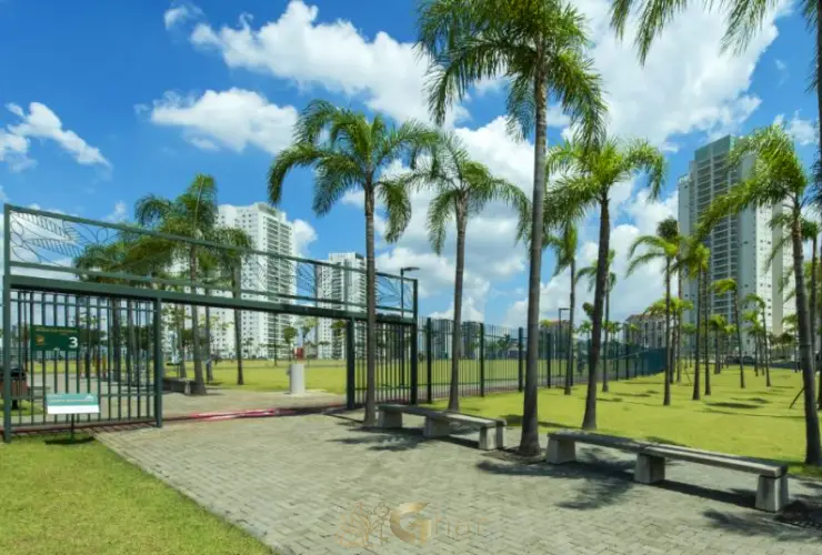 Entrada do Parque Jardim das Perdizes na Zona Oeste de São Paulo