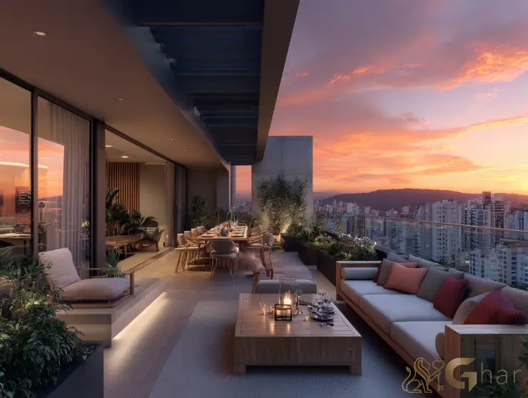 Apartamento novo na capital paulista com varanda e vista panorâmica