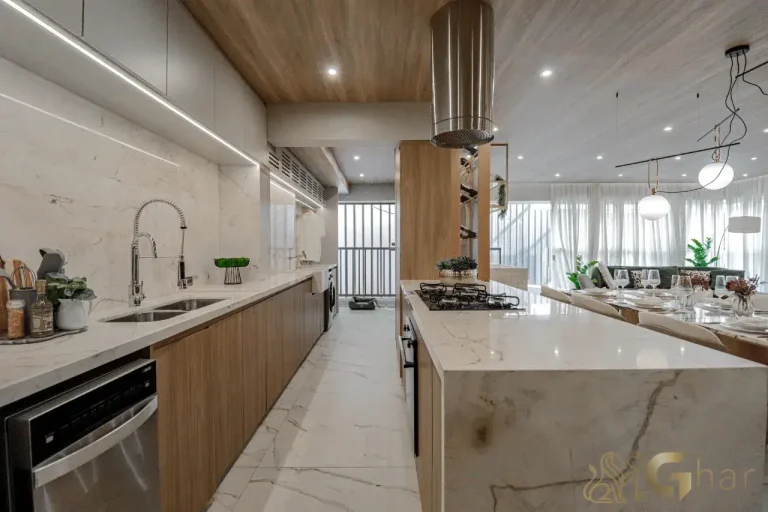 Cozinha decorada do apartamento de 178 m² no Mirant Ibirapuera
