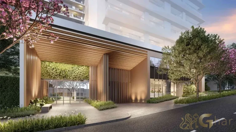 Portaria do Mirant Ibirapuera com segurança 24 horas e design de luxo