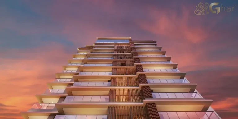 Vista aérea da cobertura e fachada do Mirant Ibirapuera com sky lounge panorâmico