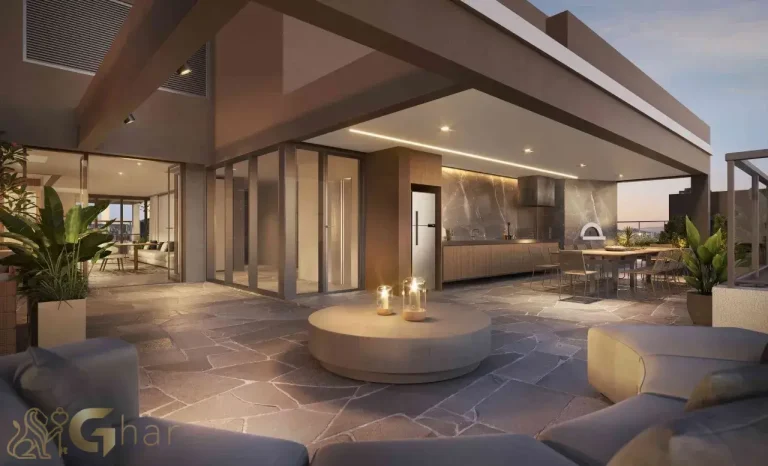 Terraço Sky Lounge do Mirant Ibirapuera com vista para o Parque Ibirapuera