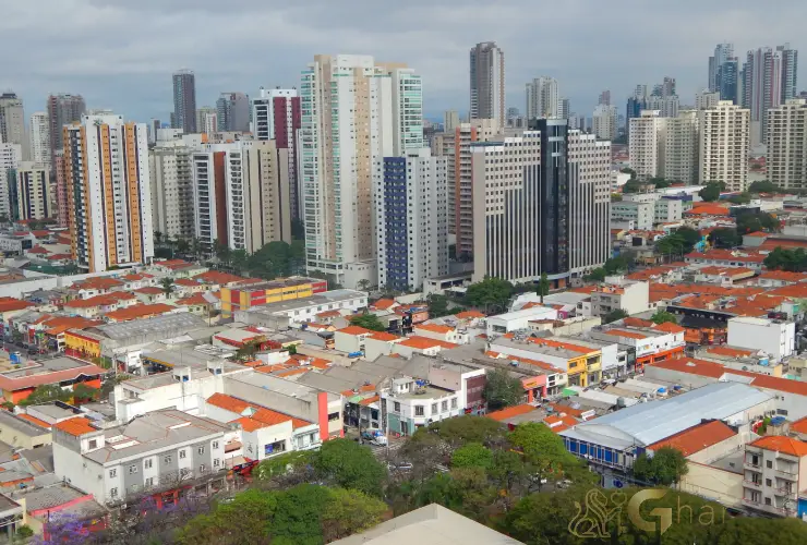Vista aérea do bairro Mooca na Zona Leste de São Paulo