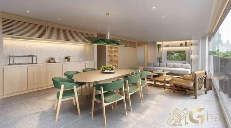 Varanda gourmet do apartamento decorado 193 m² no Península Vila Madalena