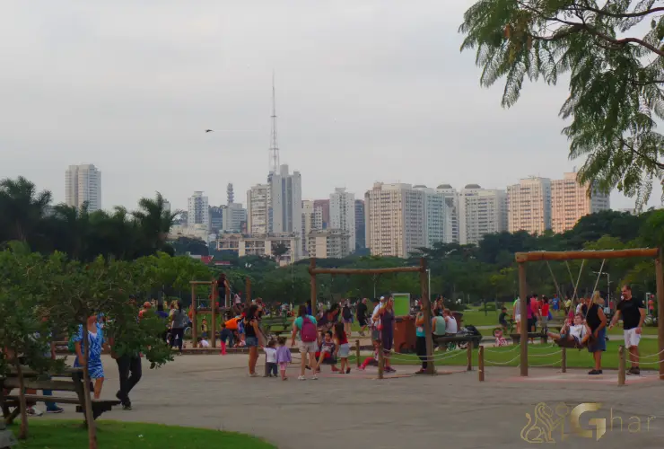 Parque e área de lazer no bairro Pinheiros Zona Sul de São Paulo