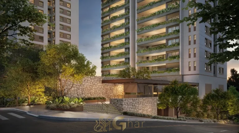 Fachada e portaria do Quarten Ibirapuera – Condomínio de alto padrão no Ibirapuera, São Paulo