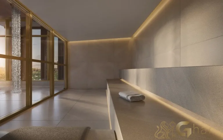 Sauna úmida do Quarten Ibirapuera – Espaço wellness com ambiente climatizado em condomínio de luxo