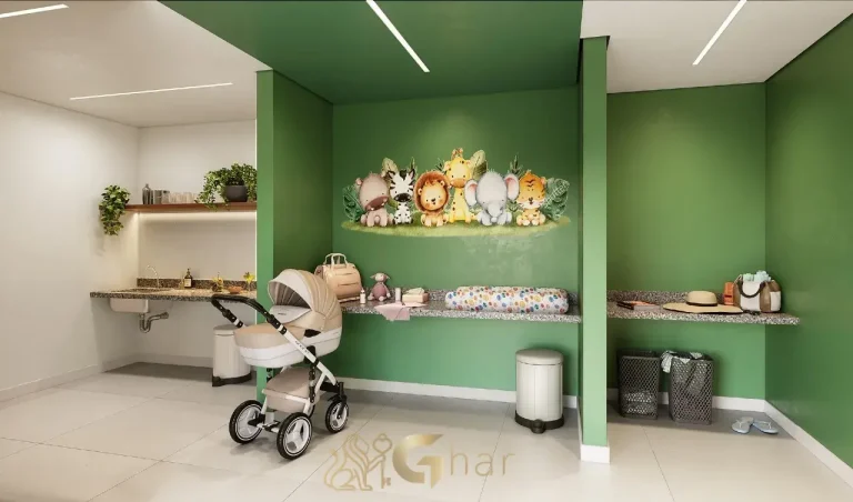 brinquedoteca do condomínio side sacomã ipiranga são paulo próxima à piscina com área infantil integrada