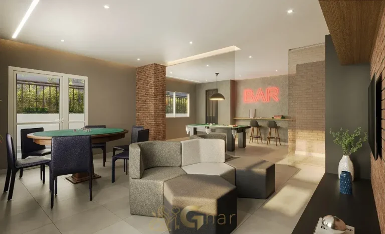 sports bar do condomínio side sacomã no ipiranga em são paulo com ambiente moderno e área de convivência