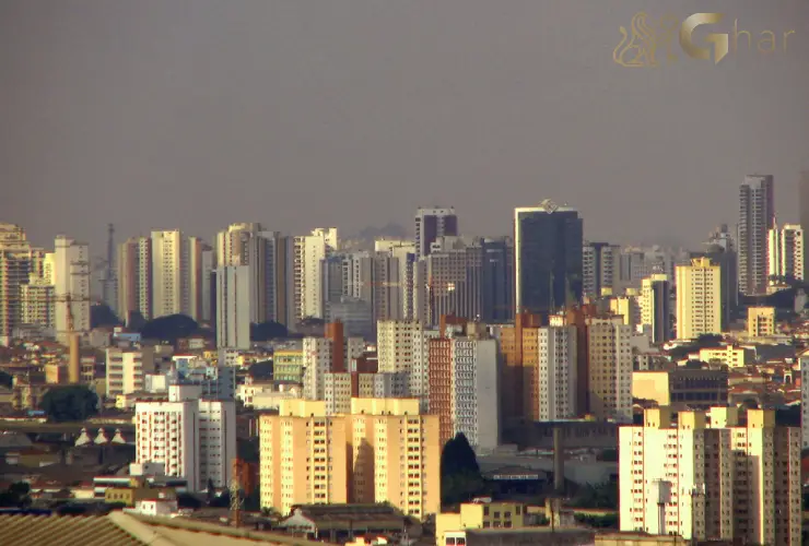 Vista aérea do bairro Tatuapé na Zona Leste de São Paulo