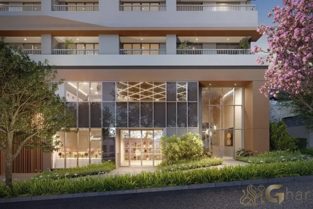 Portaria e fachada do The Collection Ibirapuera em São Paulo