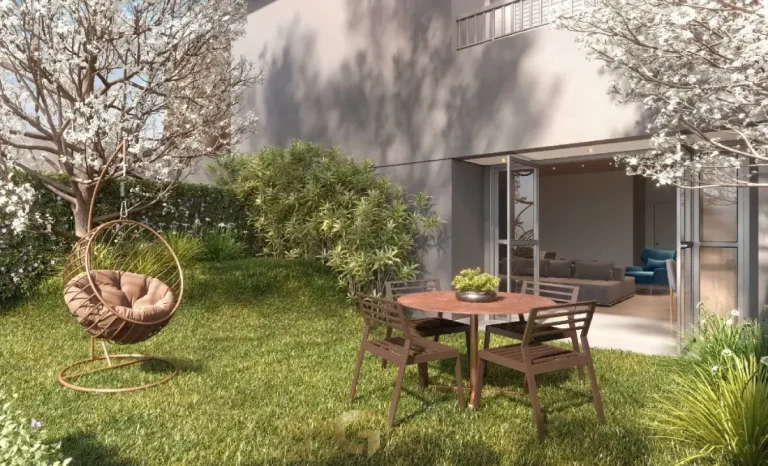 Lounge externo com vista no The Collection Ibirapuera Vila Clementino