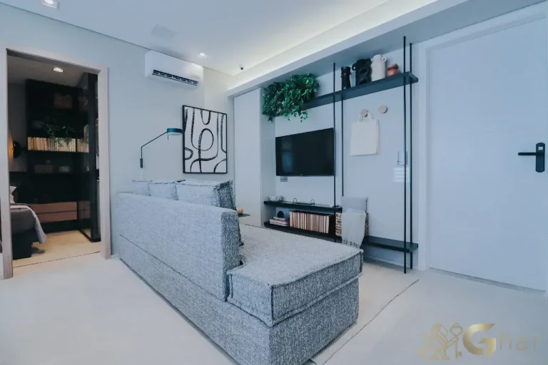 Ambiente decorado do apartamento 37 m² The Collection Moema