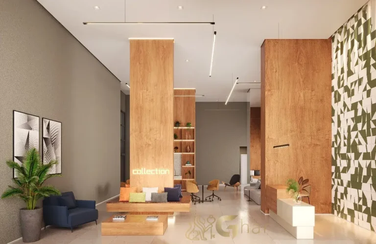 Ambiente coworking decorado do The Collection Perdizes