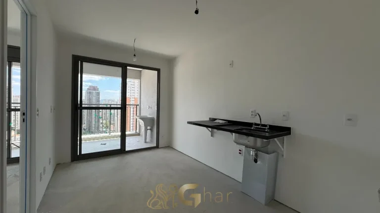 Studio decorado compacto 26m² no The Collection Perdizes