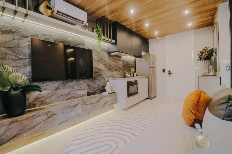 Sala de estar decorada do The Collection Vila Clementino em São Paulo