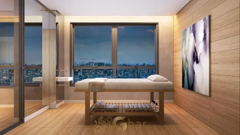 Sala de massagem do The Collection Vila Clementino com iluminação suave