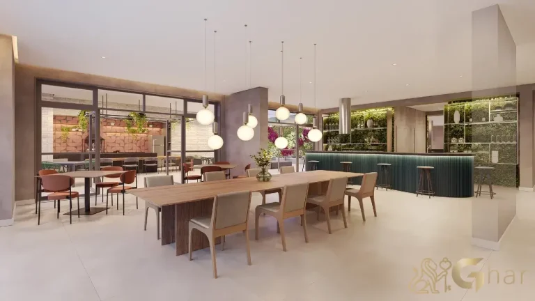 Salão de festas gourmet do The Collection Vila Clementino em São Paulo