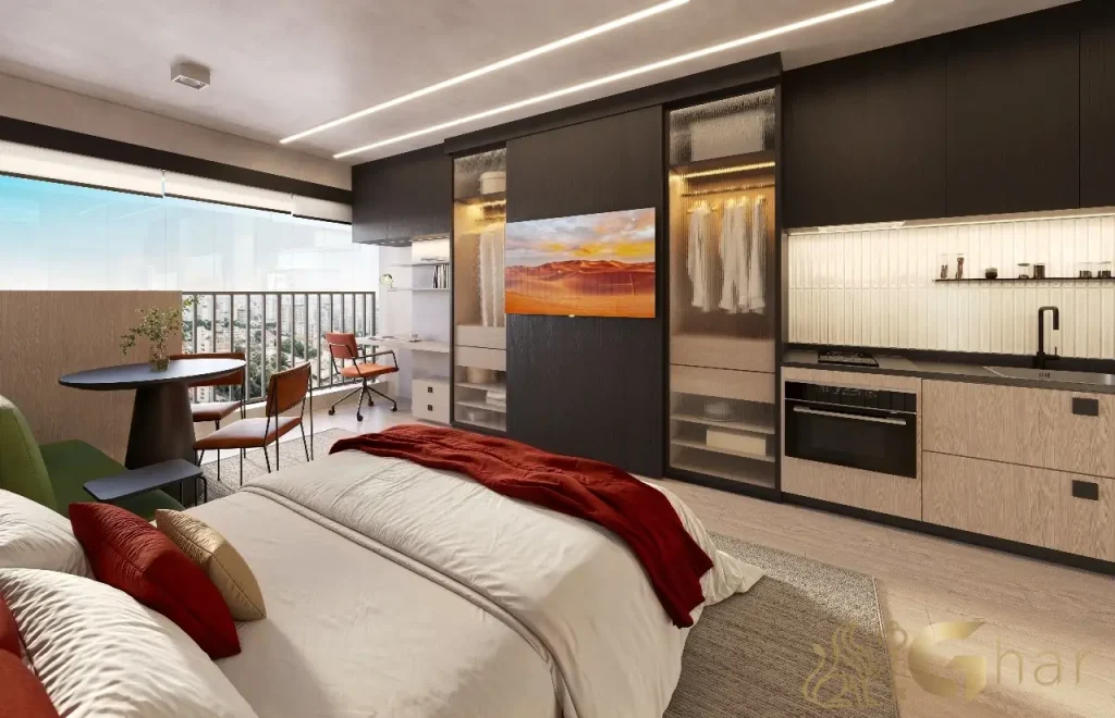 Apartamento studio de 25m² decorado no The Collection Vila Mariana