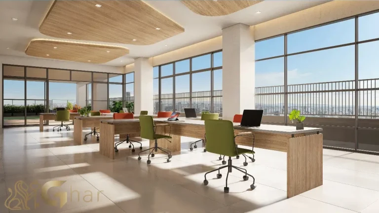 Espaço co-studying do The Collection Vila Mariana com ambiente moderno para estudo e reuniões