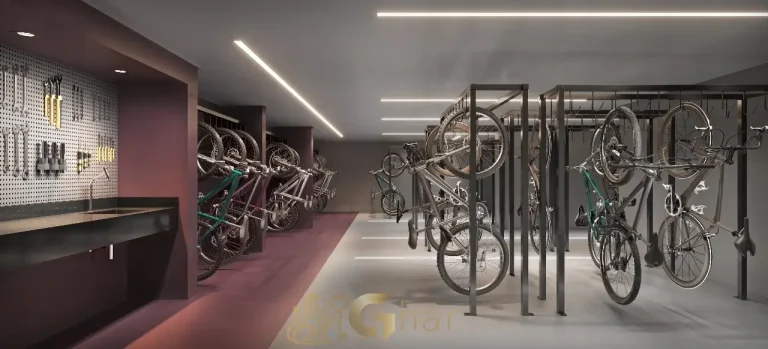 Bicicletário do condomínio The Rose Vila Mariana – Torre Alba em São Paulo
