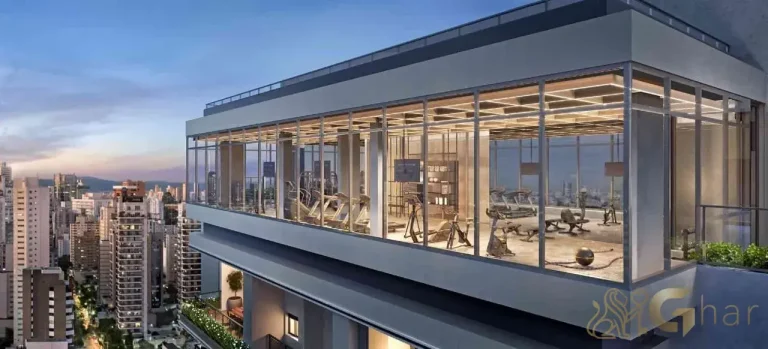 Academia de alto padrão no rooftop do Valen Capote Valente em Pinheiros São Paulo