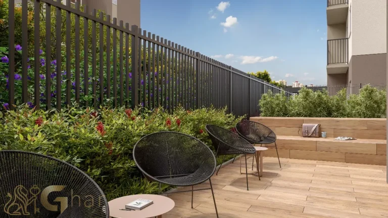 Coworking e praça de convivência do Vila Boulevard Mooca