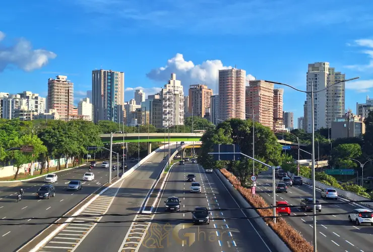 Avenida 23 de Maio na Zona Sul de São Paulo