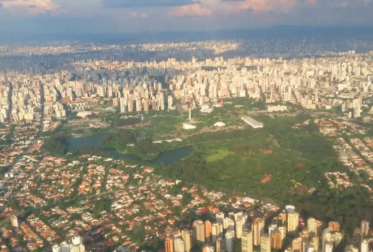 Vista panorâmica do bairro Vila Clementino na Zona Sul de São Paulo