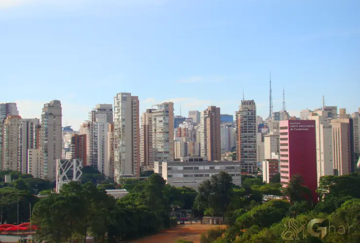 Vista aérea do bairro Vila Mariana na Zona Sul de São Paulo
