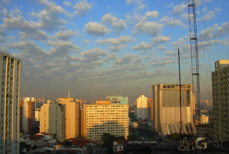 Vista panorâmica do bairro na Zona Sul de São Paulo