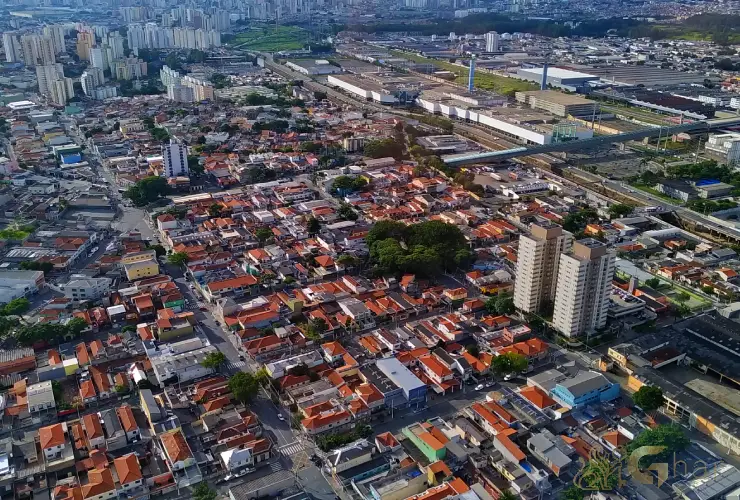 Vista aérea do bairro Vila Prudente Zona Leste de São Paulo