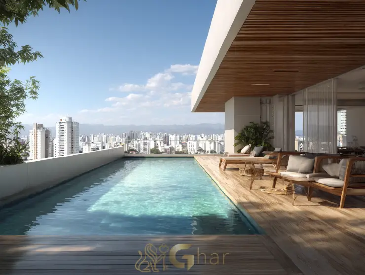 Cobertura à venda na Aclimação com piscina e área externa