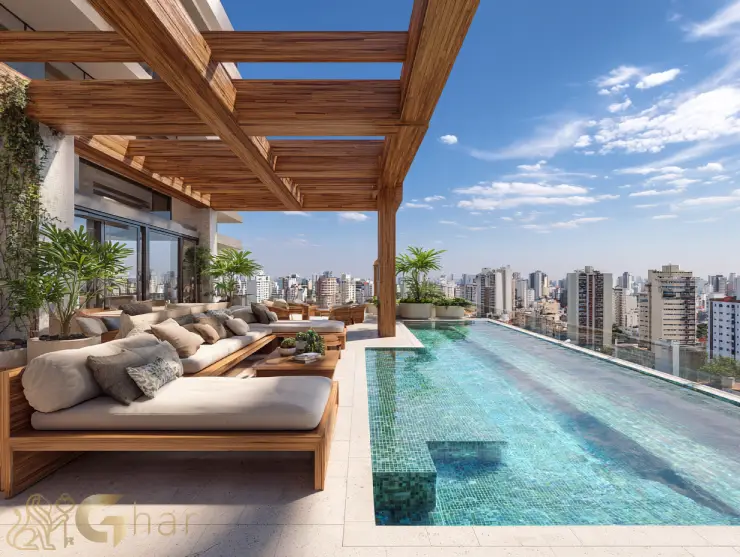 Cobertura à venda em Alto de Pinheiros com piscina e área externa