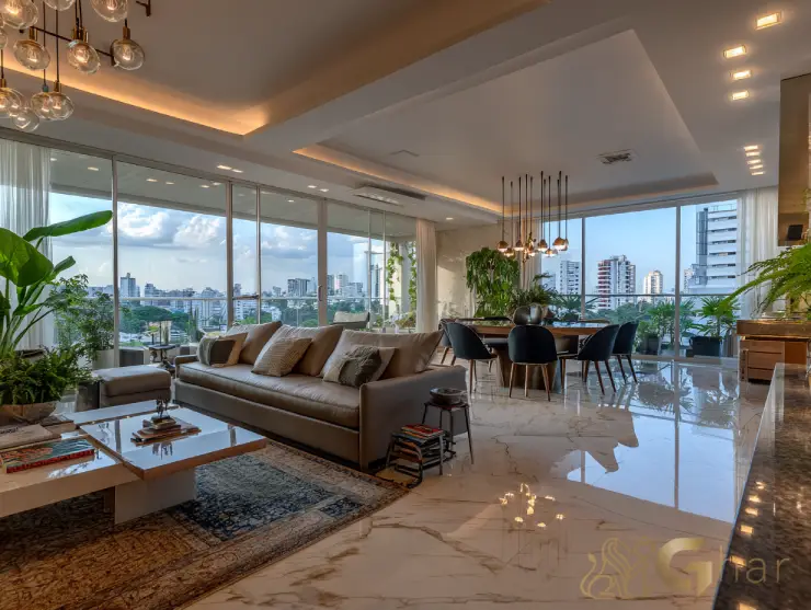 Apartamento à venda no Alto do Ipiranga com sala de estar e jantar integradas