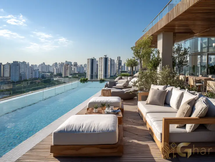 Cobertura à venda na Barra Funda com piscina e área externa