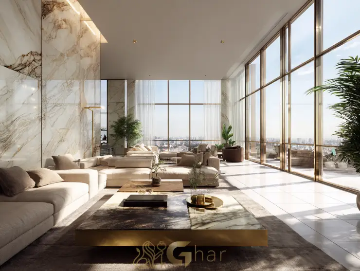 Sala de cobertura duplex — apartamentos à venda em Cerqueira César