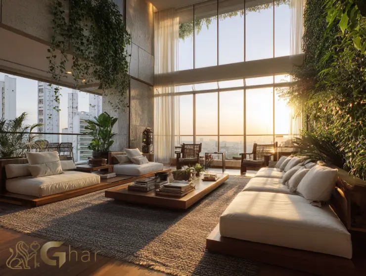 Cobertura duplex à venda no Ibirapuera com sala de estar ampla e decoração refinada