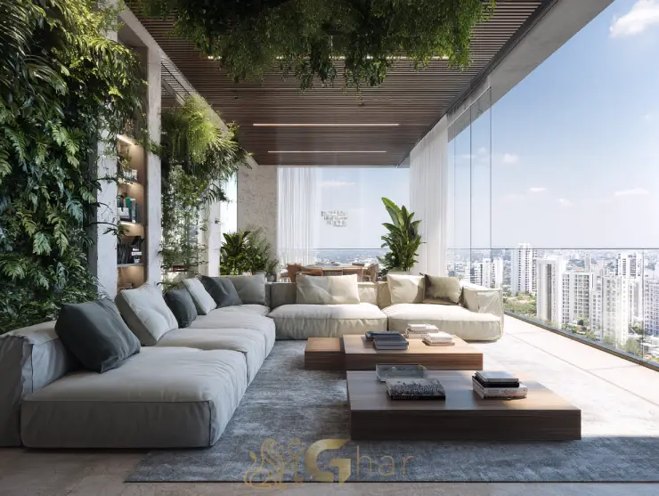 Varanda ampla, vista privilegiada e alto padrão na zona sul da capital paulistana