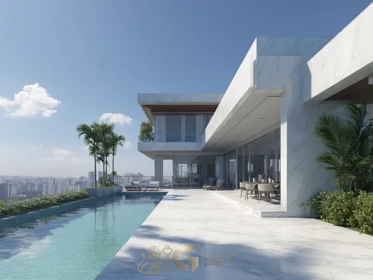 Cobertura à venda no Jardim Guedala com piscina e área externa privativa