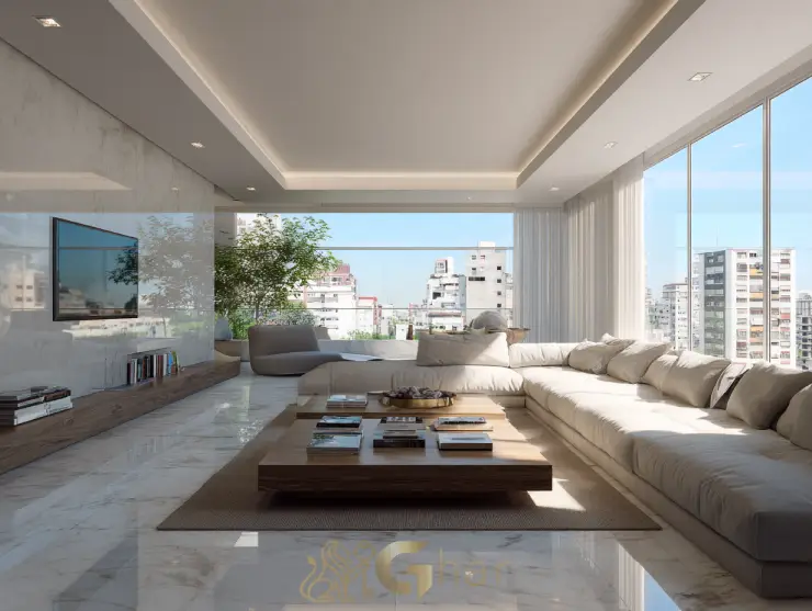 Apartamento no Jardim Guedala com sala integrada à varanda