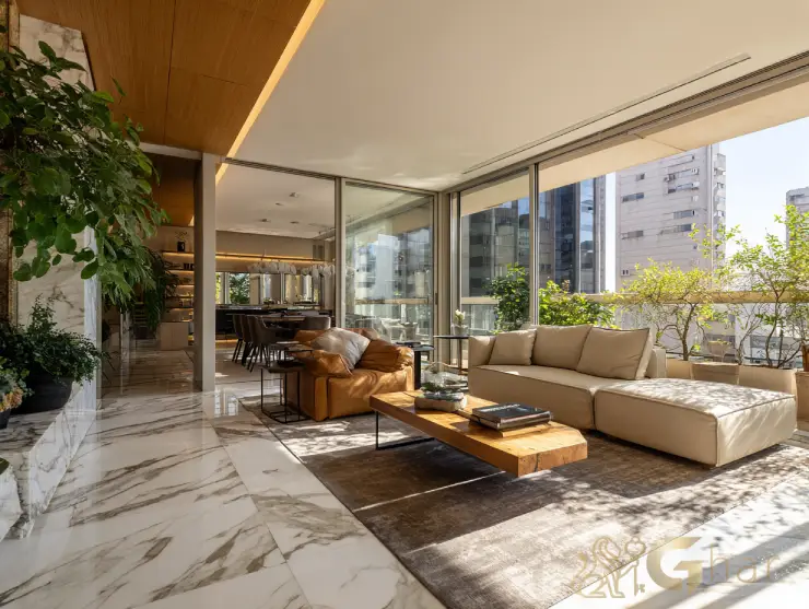 Apartamento à venda no Paraíso com sala de estar e varanda integradas